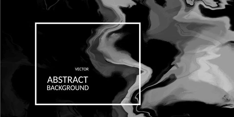 VectorVector abstract marble texture black color, Fluid design backgrounds Stock Illustration