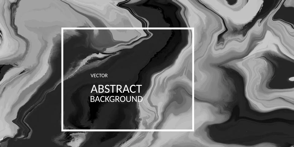VectorVector abstract marble texture black color, Fluid design backgrounds Stock Illustration