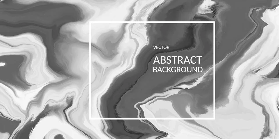 VectorVector abstract marble texture black color, Fluid design backgrounds Stock Illustration