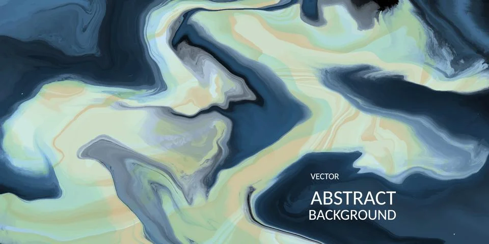 VectorVector abstract marble texture blue color, Fluid design backgrounds Stock Illustration