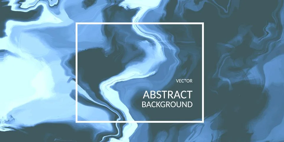 VectorVector abstract marble texture blue color, Fluid design backgrounds Stock Illustration