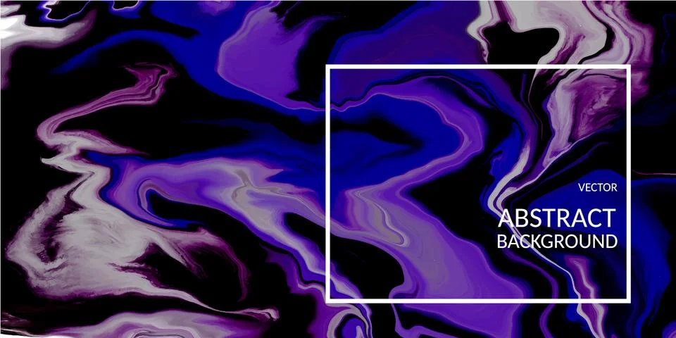 VectorVector abstract marble texture blue color, Fluid design backgrounds Stock Illustration