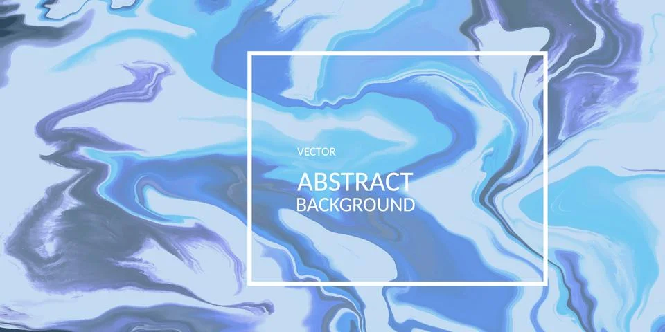 VectorVector abstract marble texture blue color, Fluid design backgrounds Stock Illustration