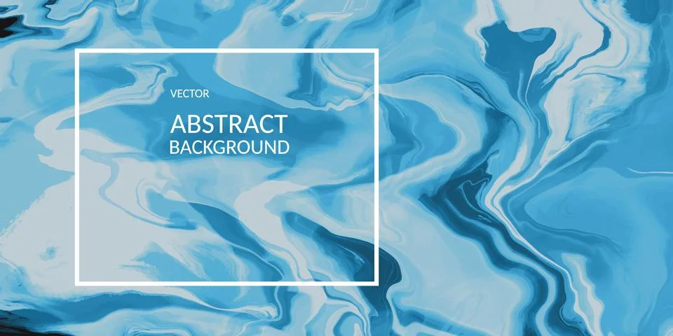 VectorVector abstract marble texture blue color, Fluid design backgrounds Stock Illustration