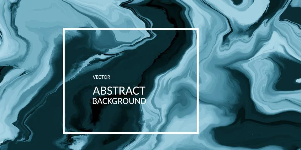VectorVector abstract marble texture blue color, Fluid design backgrounds Stock Illustration