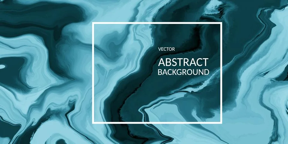 VectorVector abstract marble texture blue color, Fluid design backgrounds Stock Illustration