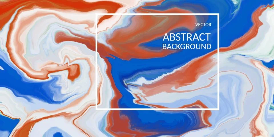 VectorVector abstract marble texture bright multi-colored, Fluid design Stock Illustration