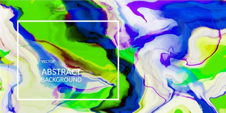 VectorVector abstract marble texture bright multi-colored, Fluid design Stock Illustration