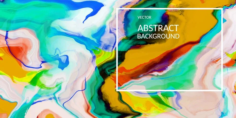VectorVector abstract marble texture bright multi-colored, Fluid design Stock Illustration