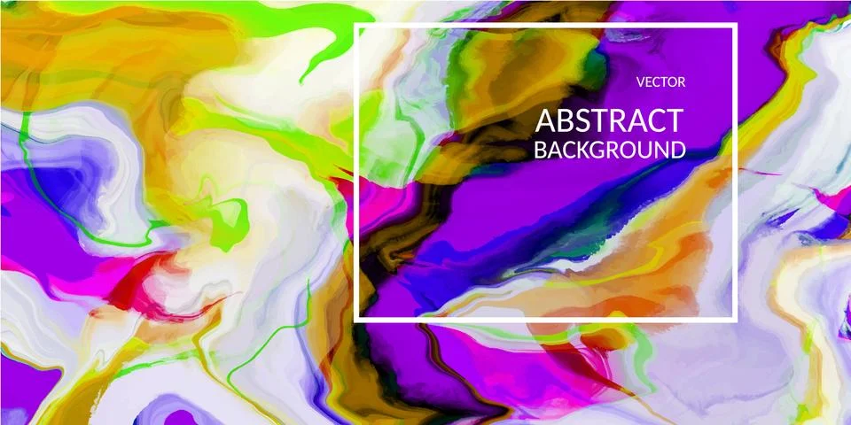 VectorVector abstract marble texture bright multi-colored, Fluid design Stock Illustration