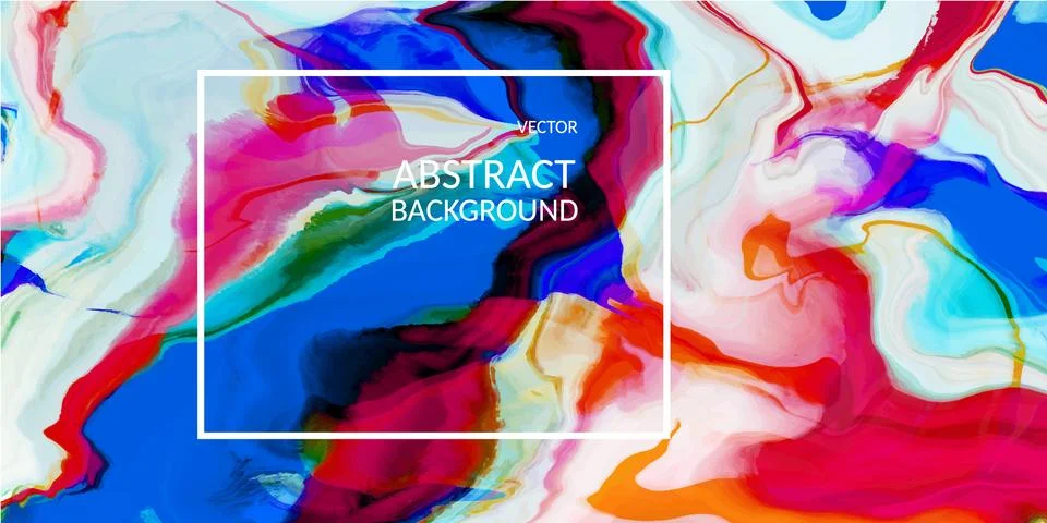 VectorVector abstract marble texture bright multi-colored, Fluid design Stock Illustration