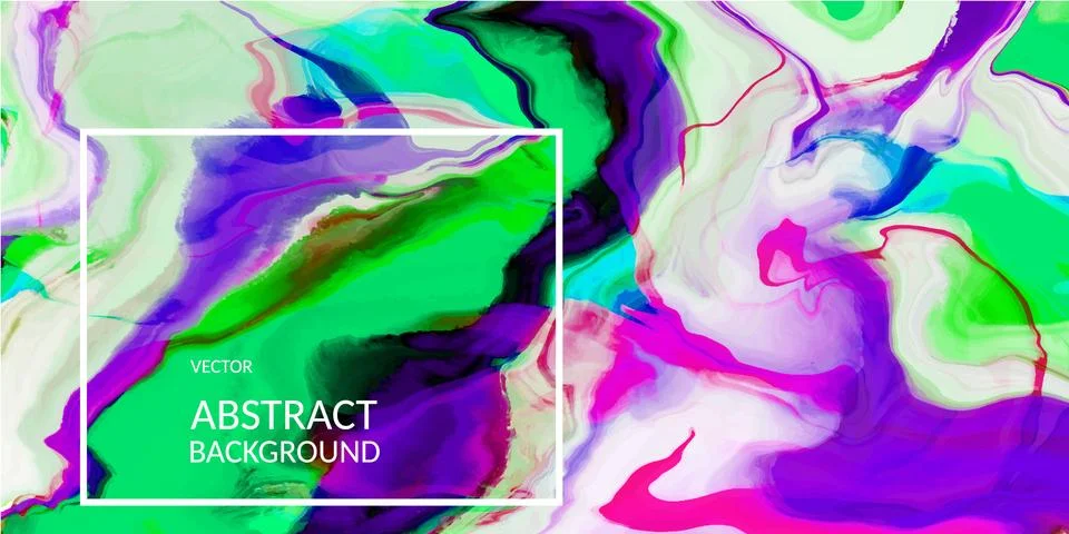 VectorVector abstract marble texture bright multi-colored, Fluid design Stock Illustration