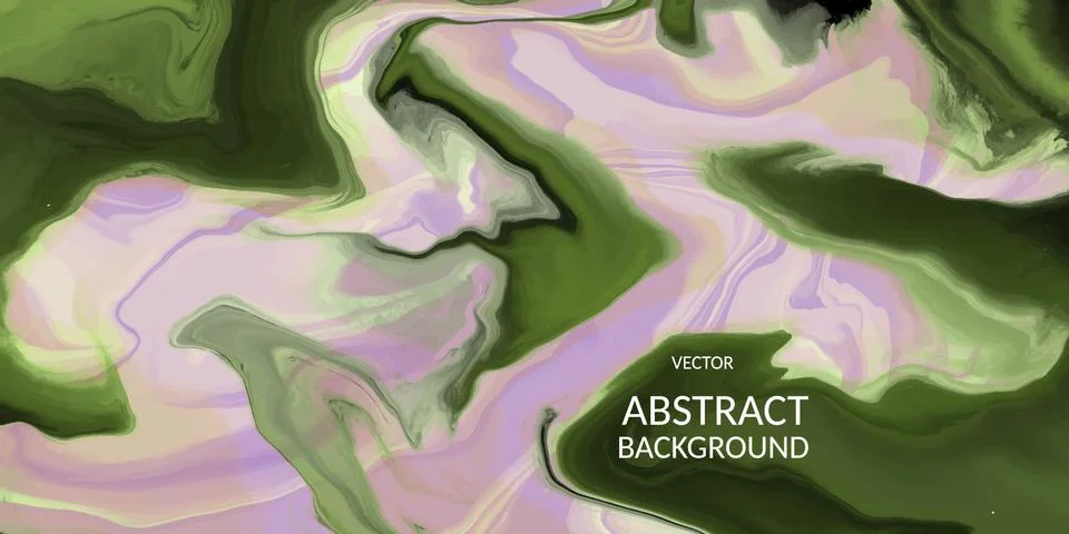 VectorVector abstract marble texture green color, Fluid design backgrounds Stock Illustration