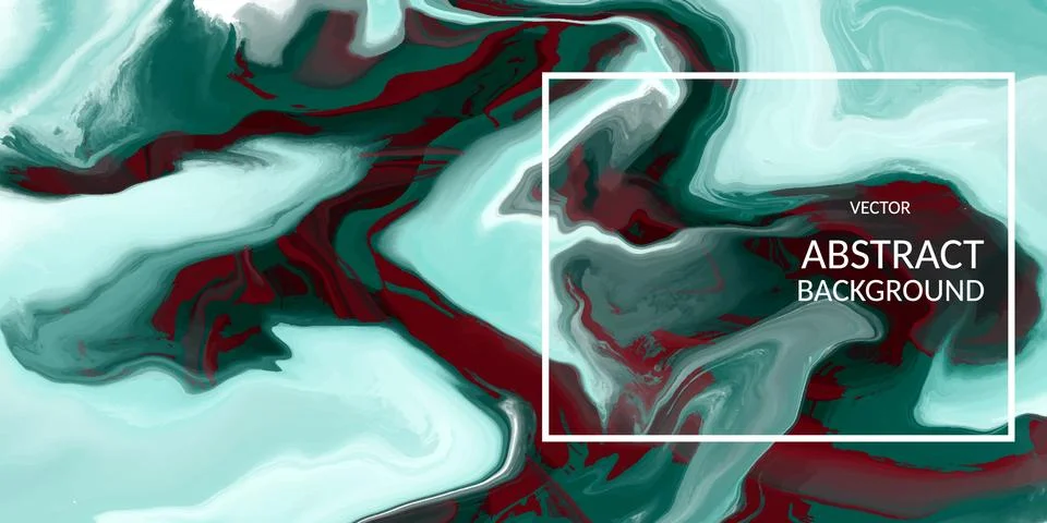 VectorVector abstract marble texture green color, Fluid design backgrounds Stock Illustration