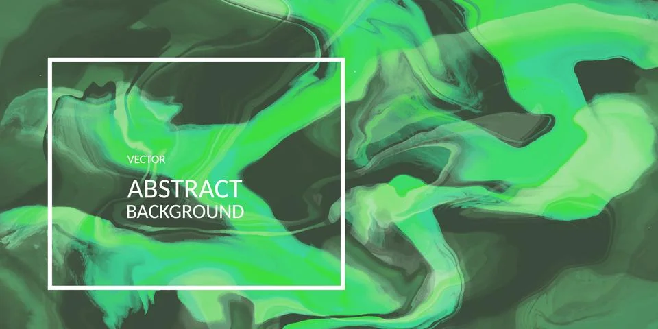 VectorVector abstract marble texture green color, Fluid design backgrounds Stock Illustration