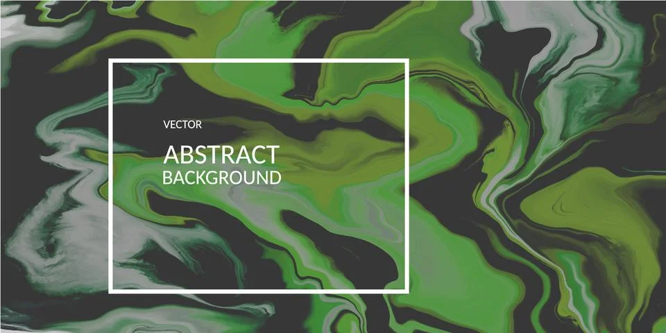 VectorVector abstract marble texture green color, Fluid design backgrounds Stock Illustration