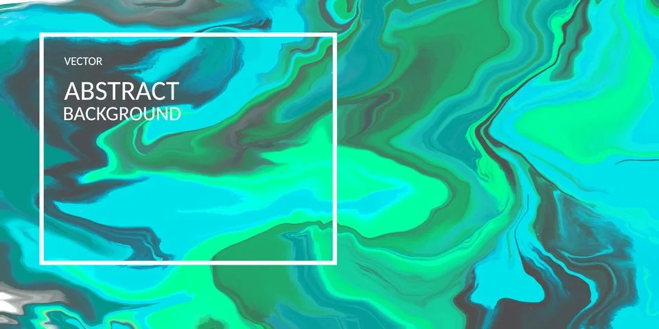 VectorVector abstract marble texture green color, Fluid design backgrounds Stock Illustration