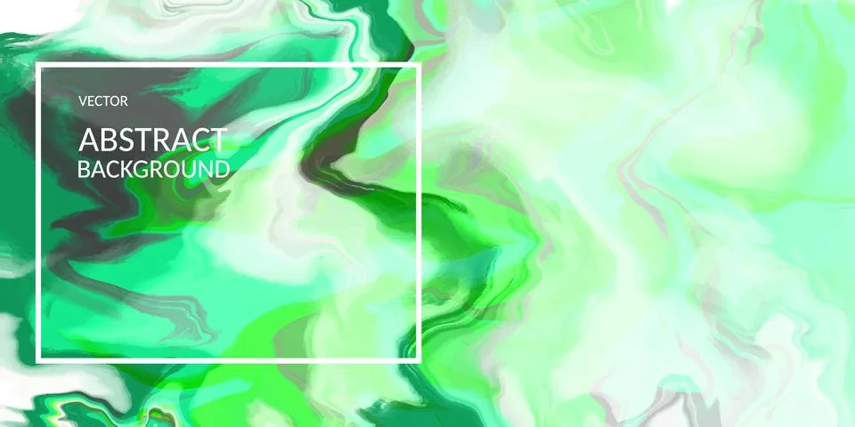 VectorVector abstract marble texture green color, Fluid design backgrounds Stock Illustration