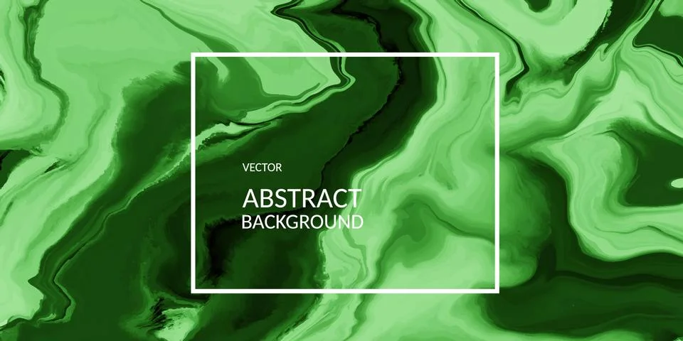 VectorVector abstract marble texture green color, Fluid design backgrounds Stock Illustration