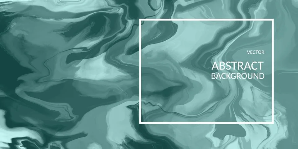 VectorVector abstract marble texture green color, Fluid design backgrounds Stock Illustration