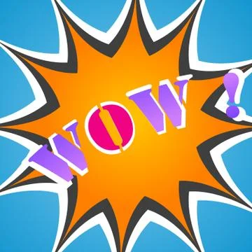 Vectro wow Stock-Illustration