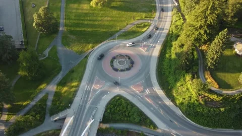 Vedder Bridge roundabout Stock Footage 200803247