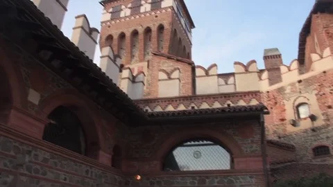 Veduta con Castello Stock-Footage 72177018
