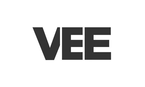 VEE logo design template with strong and modern bold text. Initial based ve.. Stock Illustration