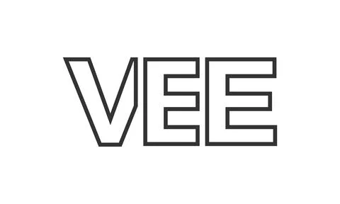 VEE logo design template with strong and modern bold text. Initial based ve.. Stock Illustration