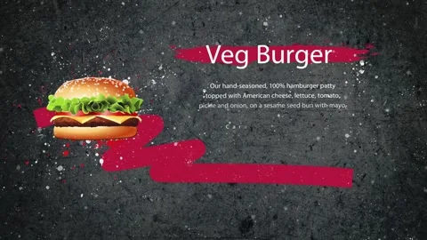 Veg burger Stock Footage 268576505