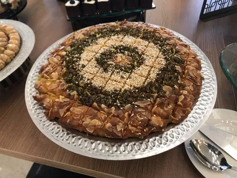 The veg cake on the table for breakfast Stock Photos