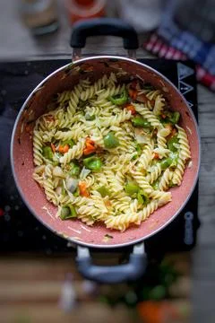 Veg pasta Stock Photos