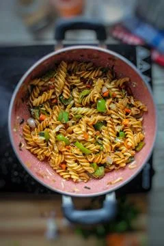 Veg pasta Stock Photos