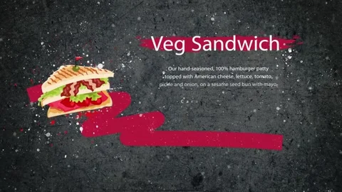 Veg sandwich Stock Footage 268576495