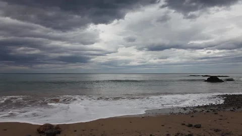 Vega beach in Spain Stock Footage 135742221