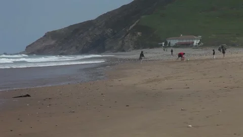 Vega beach in Spain Stock Footage 135742414