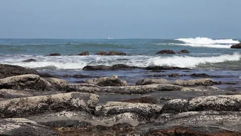 Vega beach in Spain Stock Footage 135742630
