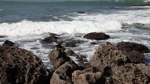 Vega beach in Spain Stock Footage 135742938