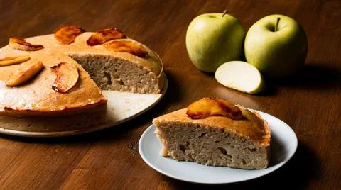 Vegan apple cake 스톡 사진