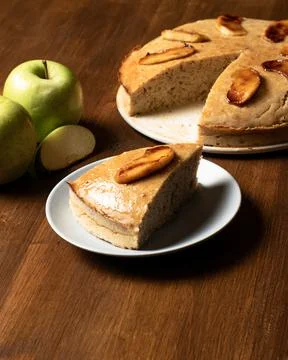Vegan apple cake 스톡 사진