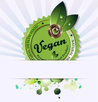 Vegan background illustration Stock Illustration