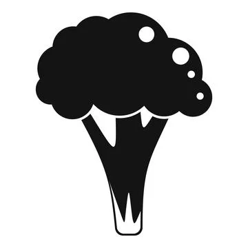 Vegan brocoli icon simple vector. Vegetable cabbage Ilustración de archivo