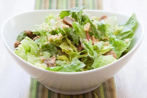 Vegan caesar salad Stock Photos
