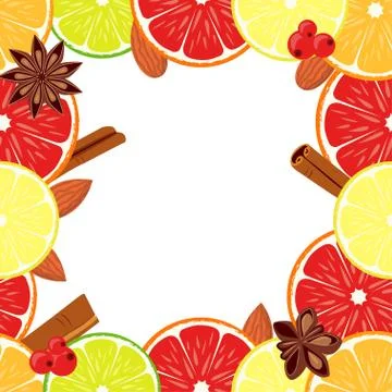 Vegan day vector colorfull background square border frame. Stock Illustration