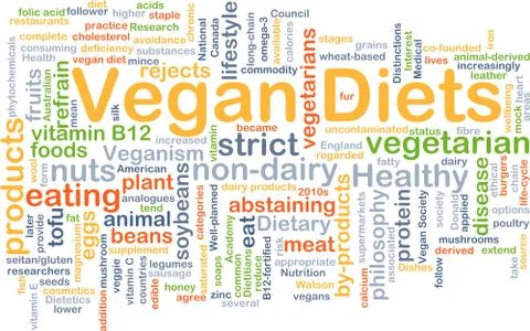 Vegan diet background concept Stock Illustration