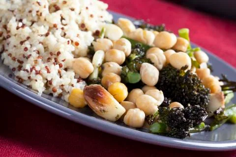 Vegan dinner Stock Photos