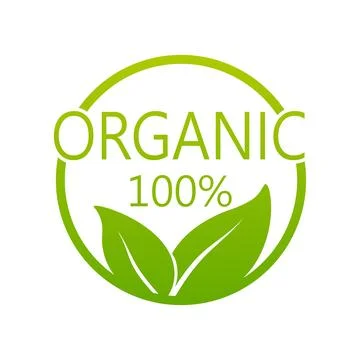 Vegan emblem. Round logo. Vector logo. Natural product. Natural leaf icon. Vegan Stockillustratie