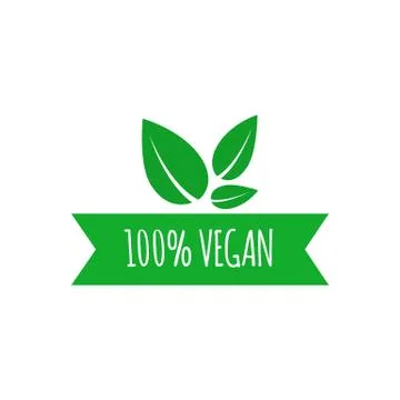 Vegan food icon. Vector elements for labels, logos, badges, stickers. Vector  Stock Illustration