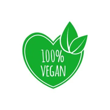 Vegan food icon. Vector elements for labels, logos, badges, stickers. Vegan m Stock Illustration