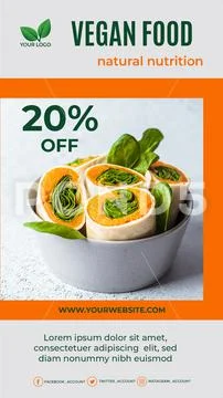 Vegan Food PSD Template